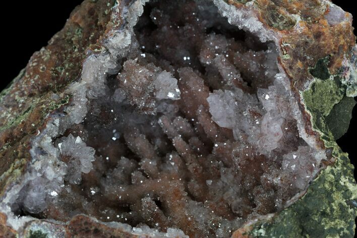 Quartz Perimorph (Stalactitic) Geode - Morocco #32038